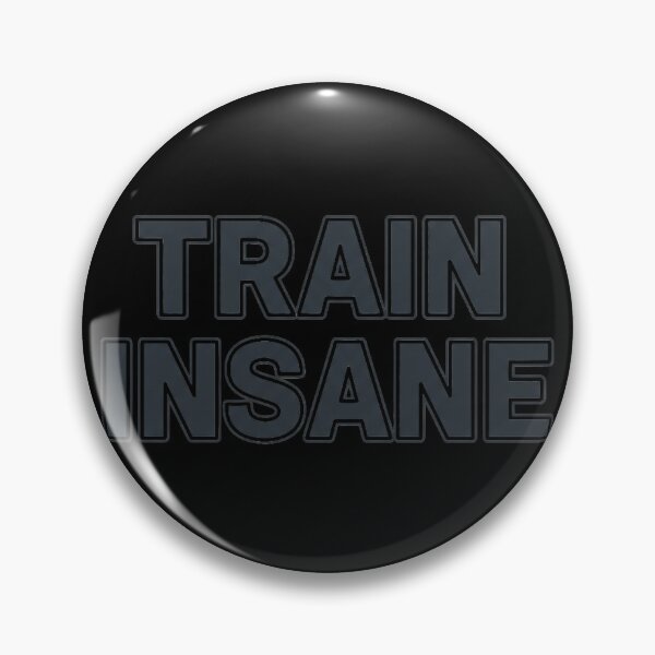 Item preview, Train Insane | Minimalist Discipline Gym Motivation Typography designed and sold by StoicStandards.