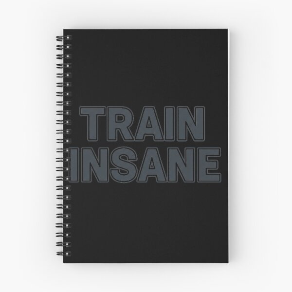 Item preview, Train Insane | Minimalist Discipline Gym Motivation Typography designed and sold by StoicStandards.
