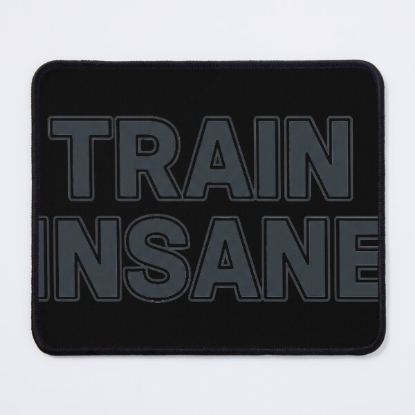 Item preview, Train Insane | Minimalist Discipline Gym Motivation Typography designed and sold by StoicStandards.