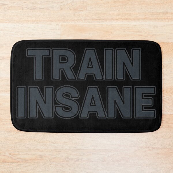 Item preview, Train Insane | Minimalist Discipline Gym Motivation Typography designed and sold by StoicStandards.