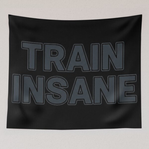 Item preview, Train Insane | Minimalist Discipline Gym Motivation Typography designed and sold by StoicStandards.