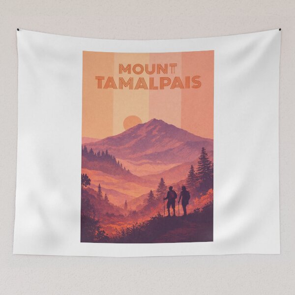Item preview, Mount Tamalpais Sunset Hike Scene in Marin County California designed and sold by Aryabek.