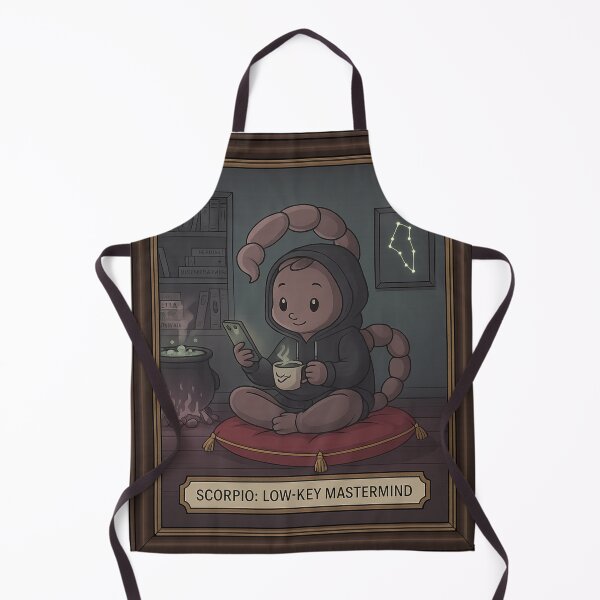 Item preview, Scorpio Low-Key Mastermind Cute Dark Zodiac Art by HoloInverse designed and sold by HoloInverse.