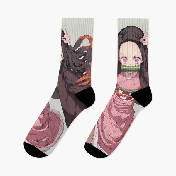 Item preview, Nezuko Kamado Demon Slayer Dynamic Kimono Kick Pose designed and sold by PMartistStudio.