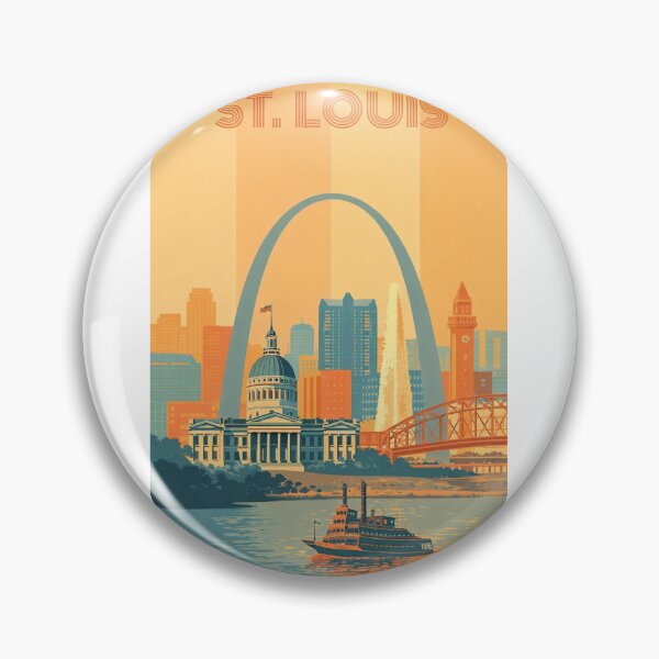Item preview, St. Louis Missouri Waterfront View of Gateway Arch and Historic Downtown designed and sold by Aryabek.