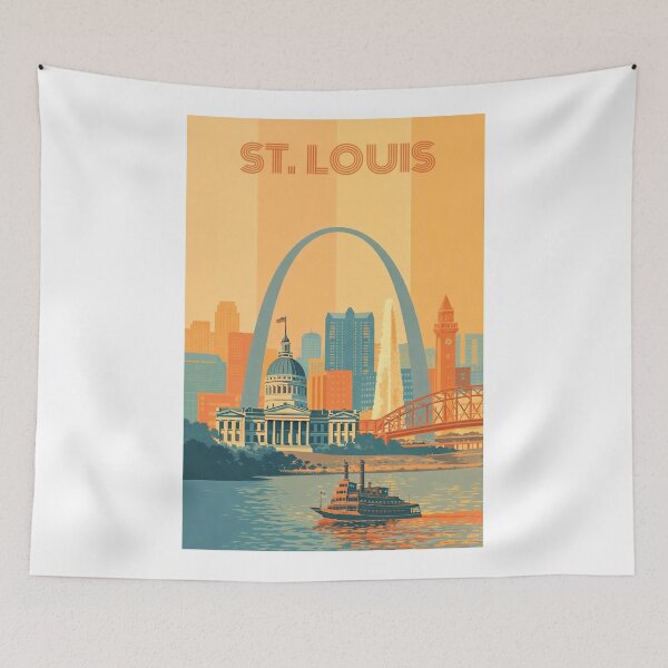 Item preview, St. Louis Missouri Waterfront View of Gateway Arch and Historic Downtown designed and sold by Aryabek.