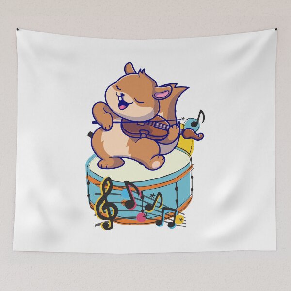 Item preview, Cute Squirrel Playing Violin designed and sold by yuki-hana.
