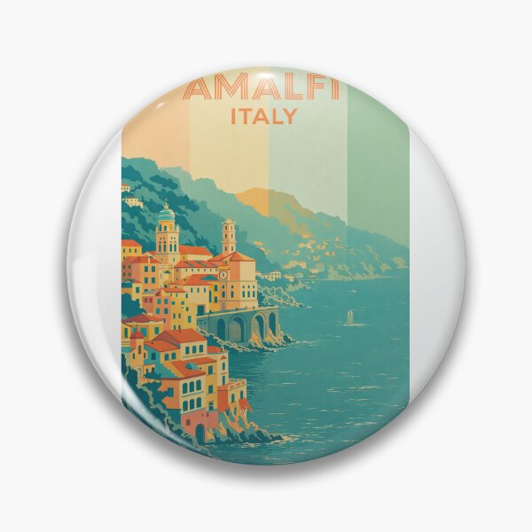 Item preview, Amalfi Italy Coastal Village with Historic Churches and Cliffside Homes designed and sold by Aryabek.