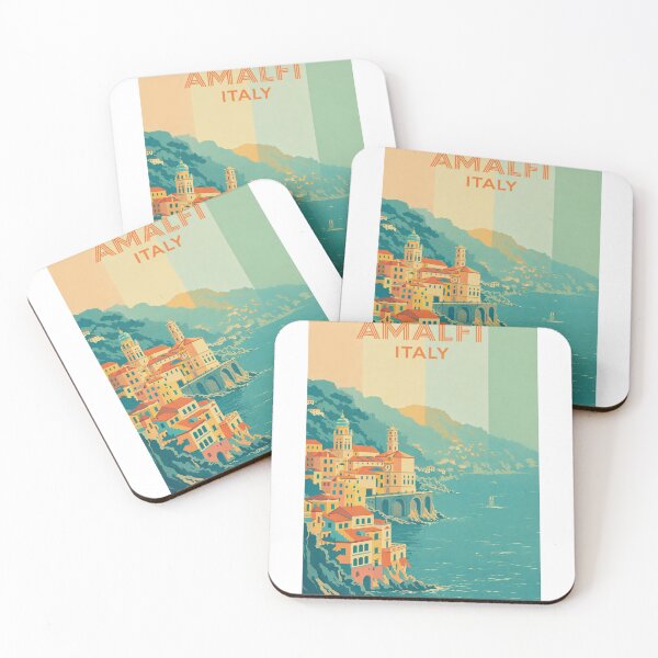 Item preview, Amalfi Italy Coastal Village with Historic Churches and Cliffside Homes designed and sold by Aryabek.
