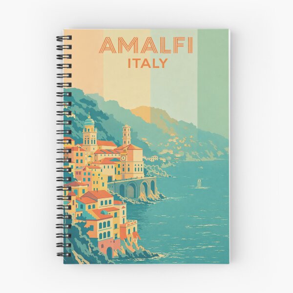 Item preview, Amalfi Italy Coastal Village with Historic Churches and Cliffside Homes designed and sold by Aryabek.
