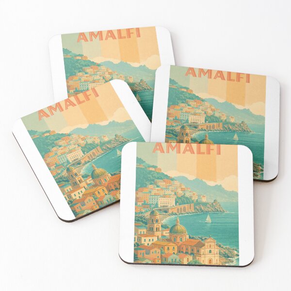 Item preview, Amalfi Coastline in Italy with Dome Churches and Clifftop Village View designed and sold by Aryabek.