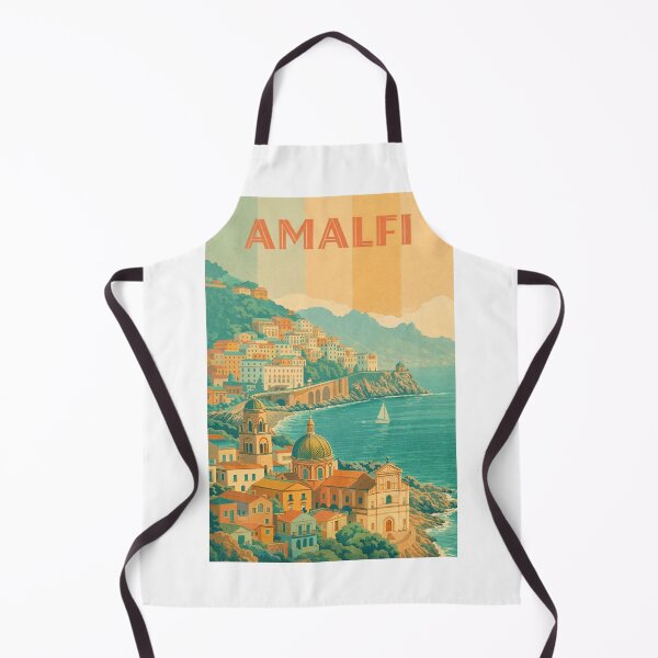 Item preview, Amalfi Coastline in Italy with Dome Churches and Clifftop Village View designed and sold by Aryabek.
