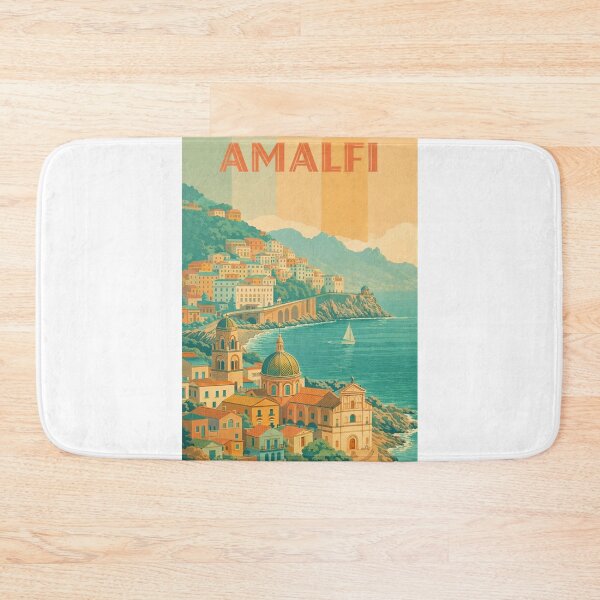 Item preview, Amalfi Coastline in Italy with Dome Churches and Clifftop Village View designed and sold by Aryabek.