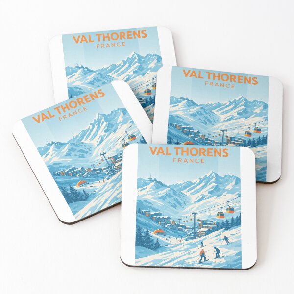 Item preview, Val Thorens France Alpine Ski Resort in the French Alps Winter Scene designed and sold by Aryabek.