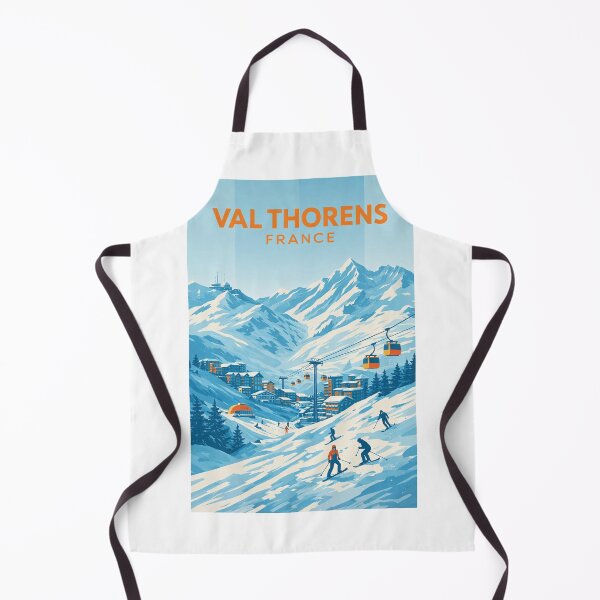 Item preview, Val Thorens France Alpine Ski Resort in the French Alps Winter Scene designed and sold by Aryabek.