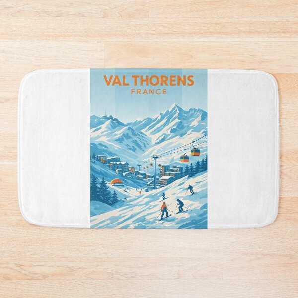 Item preview, Val Thorens France Alpine Ski Resort in the French Alps Winter Scene designed and sold by Aryabek.