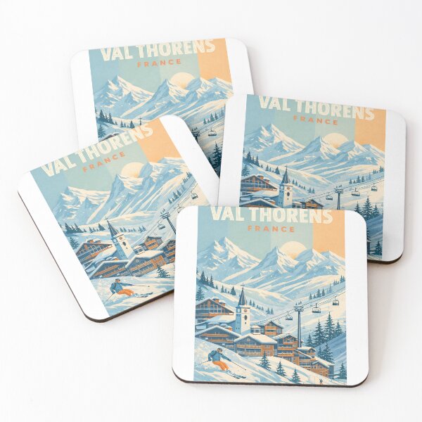 Item preview, Val Thorens Village and Ski Slopes in the French Alps, Savoie Region designed and sold by Aryabek.