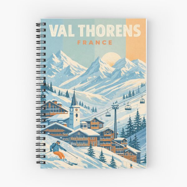 Item preview, Val Thorens Village and Ski Slopes in the French Alps, Savoie Region designed and sold by Aryabek.