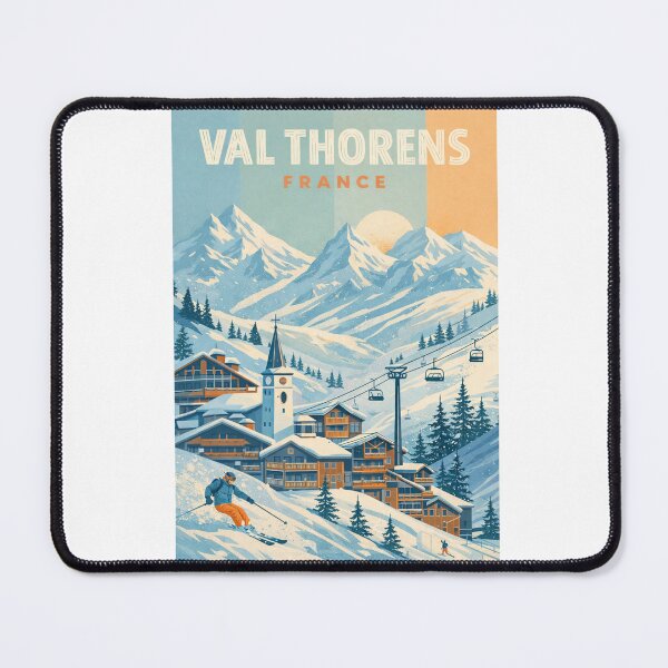 Item preview, Val Thorens Village and Ski Slopes in the French Alps, Savoie Region designed and sold by Aryabek.