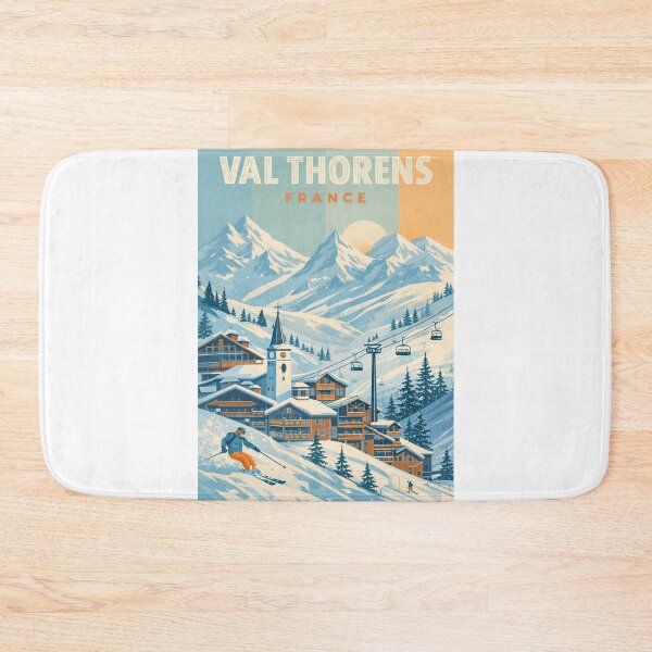 Item preview, Val Thorens Village and Ski Slopes in the French Alps, Savoie Region designed and sold by Aryabek.