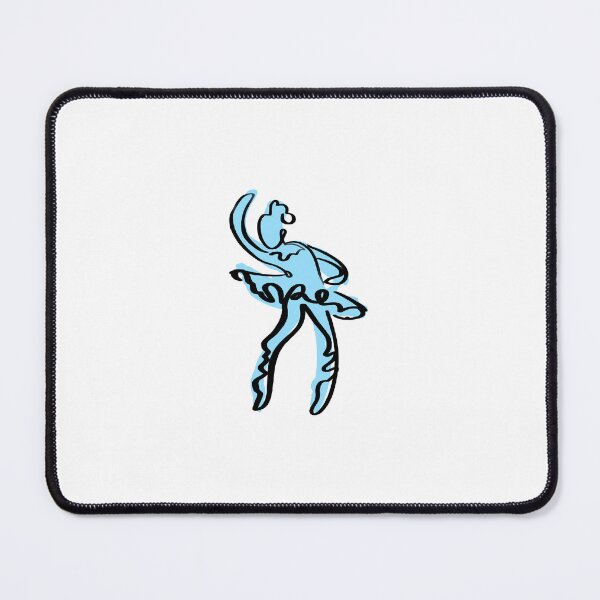 Item preview, Blue abstract ballerina designed and sold by Duvey-sell.