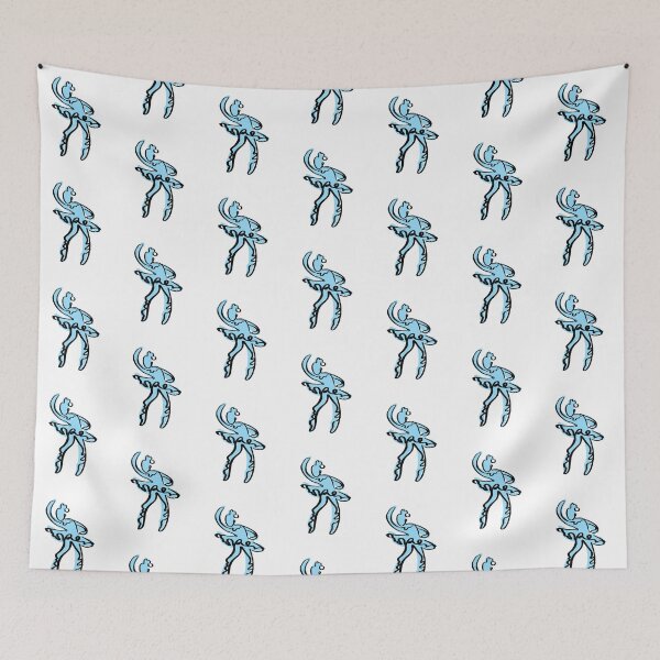 Item preview, Blue abstract ballerina   designed and sold by Duvey-sell.