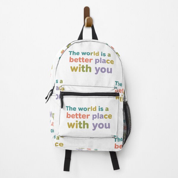 Item preview, Inspirational Quote: The World is a Better Place with You designed and sold by VibranPalette.