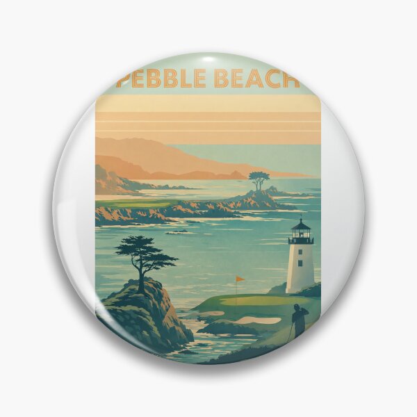 Item preview, Pebble Beach Coastline View with Lighthouse and Pacific Ocean Cliffs designed and sold by Aryabek.