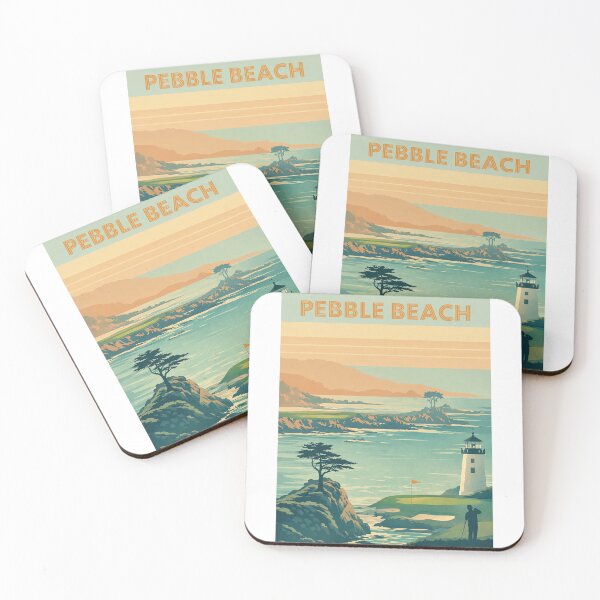 Item preview, Pebble Beach Coastline View with Lighthouse and Pacific Ocean Cliffs designed and sold by Aryabek.