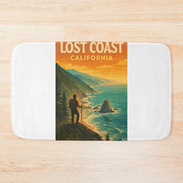 Item preview, Lost Coast California Wilderness Trail Overlook with Sunset and Sea Stacks designed and sold by Aryabek.