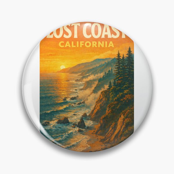 Item preview, Lost Coast California Cliffside Coastline with Pacific Ocean Sunset designed and sold by Aryabek.