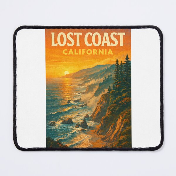 Item preview, Lost Coast California Cliffside Coastline with Pacific Ocean Sunset designed and sold by Aryabek.