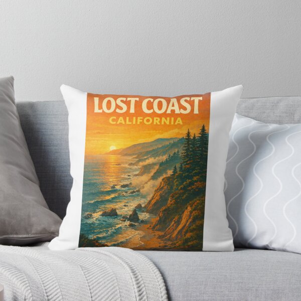 Item preview, Lost Coast California Cliffside Coastline with Pacific Ocean Sunset designed and sold by Aryabek.