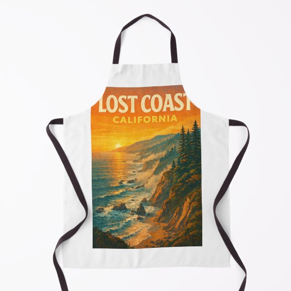 Item preview, Lost Coast California Cliffside Coastline with Pacific Ocean Sunset designed and sold by Aryabek.