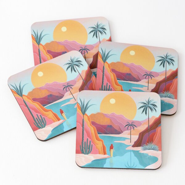 Item preview, Fantasy Tropical Island Boho-Style Colorful Landscape Design designed and sold by DEC02.
