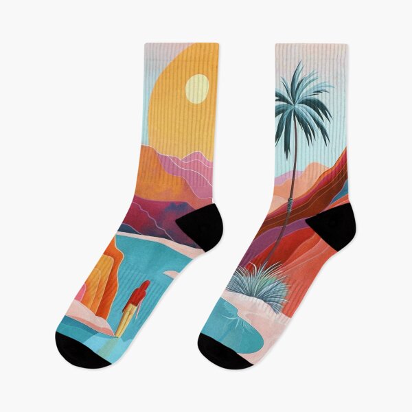 Item preview, Fantasy Tropical Island Boho-Style Colorful Landscape Design designed and sold by DEC02.