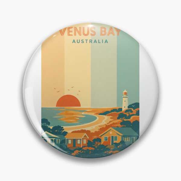 Item preview, Venus Bay Victoria Sunset with Beachfront Cottages and Lighthouse designed and sold by Aryabek.