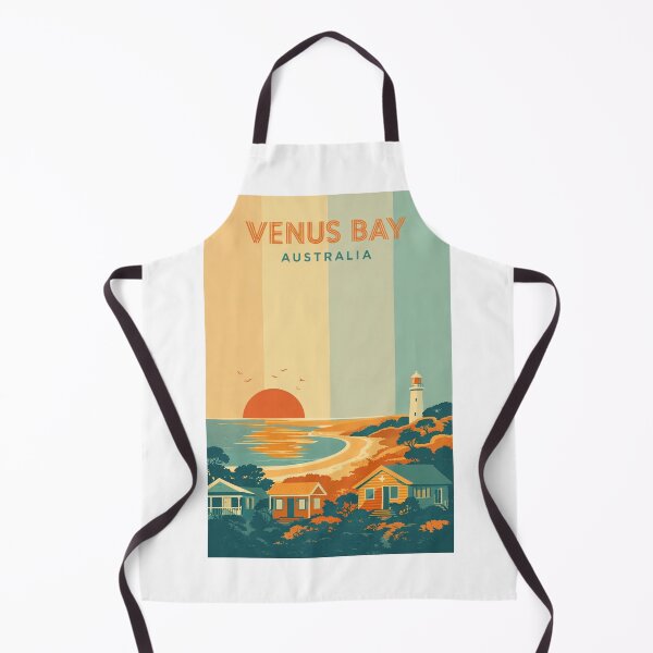 Item preview, Venus Bay Victoria Sunset with Beachfront Cottages and Lighthouse designed and sold by Aryabek.