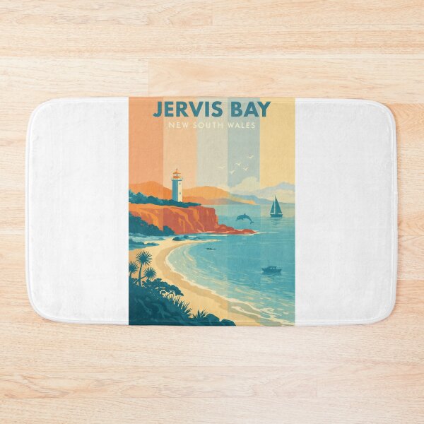Item preview, Jervis Bay Lighthouse and Coastal Cliffs in New South Wales, Australia designed and sold by Aryabek.