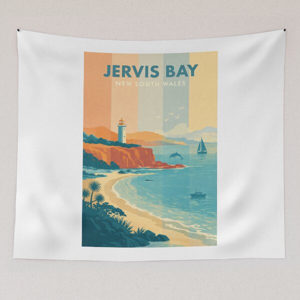 Item preview, Jervis Bay Lighthouse and Coastal Cliffs in New South Wales, Australia designed and sold by Aryabek.