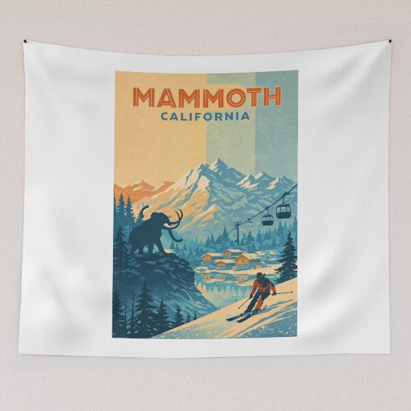 Item preview, Mammoth Mountain Ski Area and Eastern Sierra Peaks in California designed and sold by Aryabek.