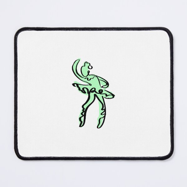 Item preview, Green abstract ballerina designed and sold by Duvey-sell.