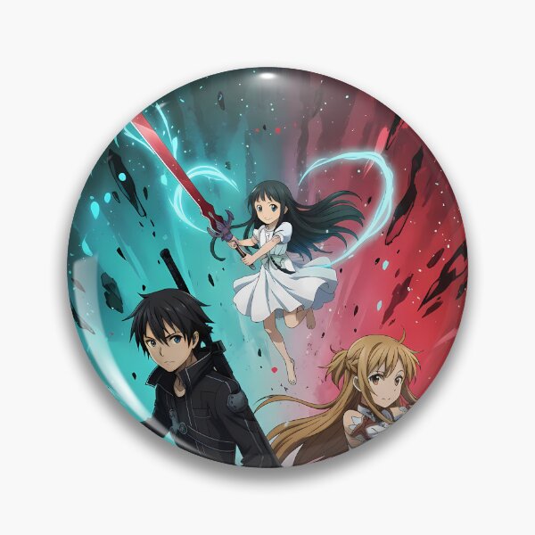 Item preview, Kirito Sword Art Online Blue Red Aura Dynamic Trio designed and sold by PMartistStudio.