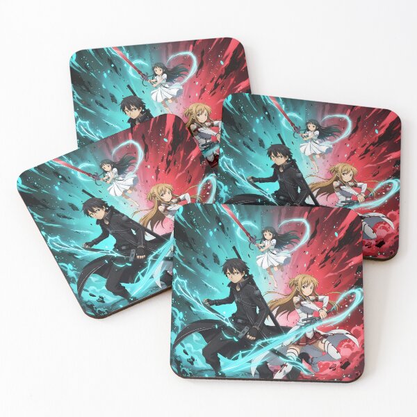 Item preview, Kirito Sword Art Online Blue Red Aura Dynamic Trio designed and sold by PMartistStudio.