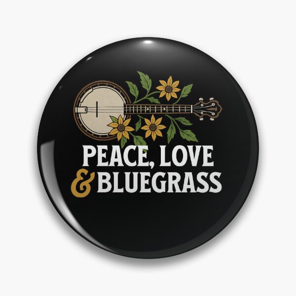 Item preview, Peace Love And Bluegrass Banjo designed and sold by Maria Pit.