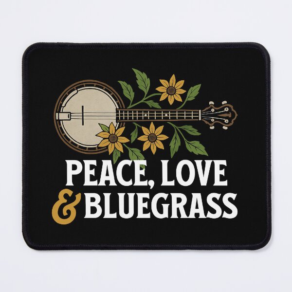 Item preview, Peace Love And Bluegrass Banjo designed and sold by Maria Pit.