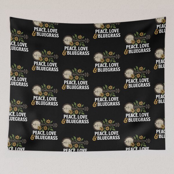 Item preview, Peace Love And Bluegrass Banjo designed and sold by Maria Pit.