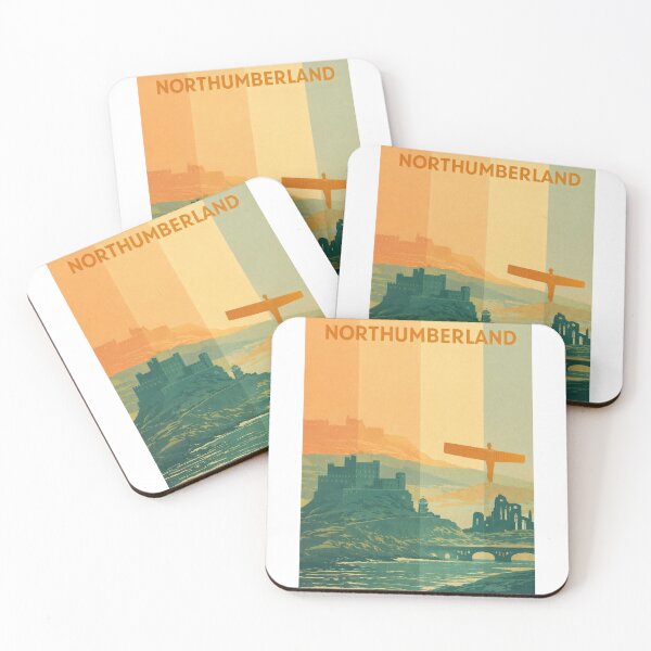 Item preview, Northumberland Landmarks with Angel of the North and Ruined Abbey designed and sold by Aryabek.