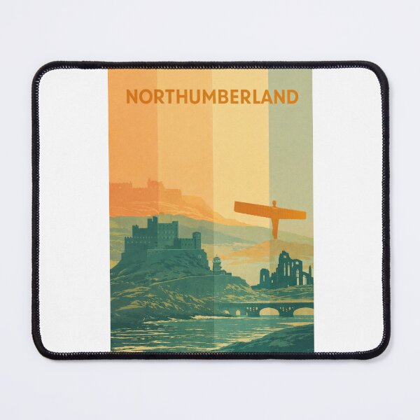 Item preview, Northumberland Landmarks with Angel of the North and Ruined Abbey designed and sold by Aryabek.