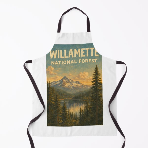 Item preview, Willamette National Forest Oregon Mountains and Alpine Lake Landscape designed and sold by Aryabek.